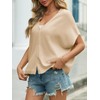Saodimallsu Womens Fall Oversized Cardigans Batwing Short Sleeve Lightweight Button