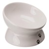 Trixie White Ceramic Cat Feeder