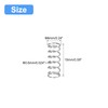 sourcing map Compression Spring, 5Pcs 304 Stainless Steel, 6mm OD,