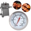 100~700 ℉ BBQ Termómetro Calibrador de Temperatura Acero Inoxidable Doble