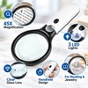 3X/45X Dual Lens Handheld Magnifying Glass with 3 LED Lights