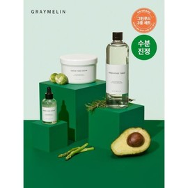 GreyMellin 그린푸드 수분진정 3종세트  세럼 50ml+토너 500ml+크림 500g _P064239833 Green Food Moisture Calming 3-Piece Set Serum 50ml+Toner 500ml+Cream 500g
