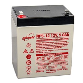 EnerSys Genuine NP5-12 Genesis NP Series 12V 5Ah SLA Battery
