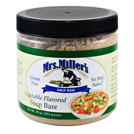AmishTastes Mrs. Miller's Vegetable Soup Base, Gluten Free, No MSG, 10 oz. (Pack of 2)