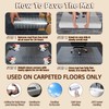 Office Chair Mat Carpet Protector: 36" x 48" Plastic Heavy