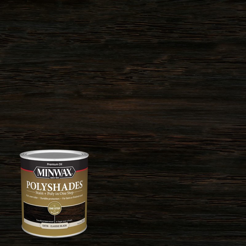 Minwax PolyShades Wood Stain + Polyurethane Finish – Quart, Classic