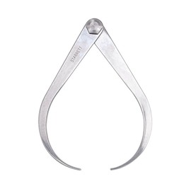 Starrett Caliper with High-Grade Steel Legs and Improved Joint Design for Tension Adjustment - 6" Size and Capacity, Firm-Joint Type, Flat Leg Style - 26-6