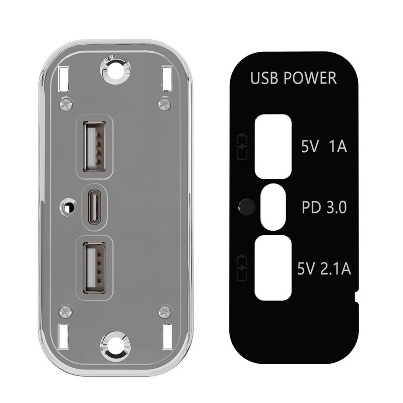 3 Ports 12 V USB Socket, 12 V Car Dual