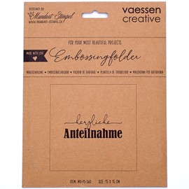 Vaessen Creative Embossing folder.