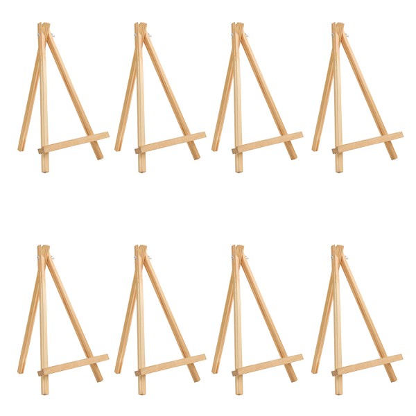 BELLE VOUS 8 Pack Wooden Tabletop Art Display Easel -