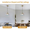 ZEYQLQZQ Glass Pendant Light Modern Pendant Lighting Fixtures Vintage Hanging