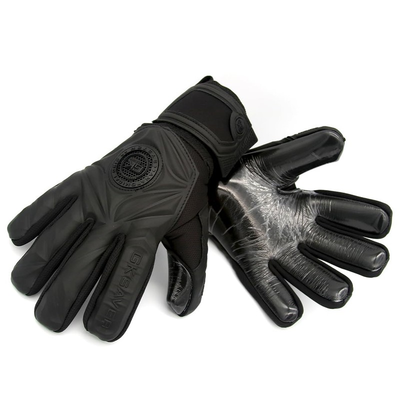 GK Saver Football Goalkeeper Gloves Professional 3D Blackout Goalie Savefingers