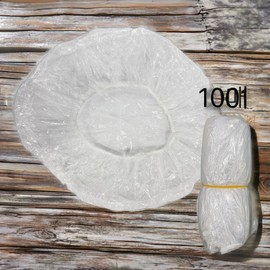 Dajuja Beauty Perm Drug Dye Shampoo Beauty Salon Multipurpose Self Hair Disposable Vinyl Shower Cap 4 Vinyl Caps Transparent / 다주자뷰티 파마약 염색샴푸 미용실 다용도 셀프 헤어 일회용 비닐 샤워캡 비닐캡 4개 투명