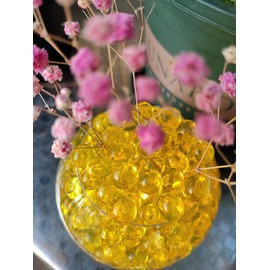 Water Beads 10,000 Pieces Water Beads for Plants, Gel Beads for Flowers and Plants, Reusable Water Beads for DIY, Decoration, Plant Filler, Colour Gold