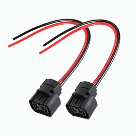 TOPKU 5202 2504 PS24W Bulbs Female Connector Wiring Pigtail Harnesses Compatible with Fog Lights/Daylight DRL Lights