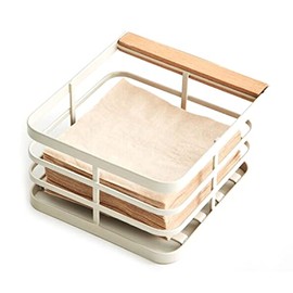 Minecook Wire Napkin Holder Cream Flat Dispenser Restaurant Kitchen Napkin Dispenser