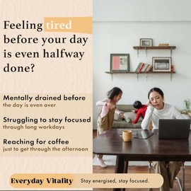 Everyday Vitality Methylated B-Complex |Active B Vitamins with Methylfolate, Methylcobalamin & P5P |Energy, Brain Function & Metabolism Support | 2 Month Supply| Vegan