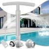 No Brand Pool Fountain for Above and In-Ground Pools,Dual Spray