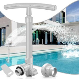 No Brand Pool Fountain for Above and In-Ground Pools,Dual Spray Waterfall Sprinkler