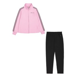Champion Women's Legacy Script Shop Easy Tape W (117524) -Soft Compact Powerblend Fleece High-Neck Sports Tracksuit, Pink (PS191), M