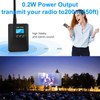 YOVDA T200 FM Transmitter, Portable Radio Transmitter for Church With