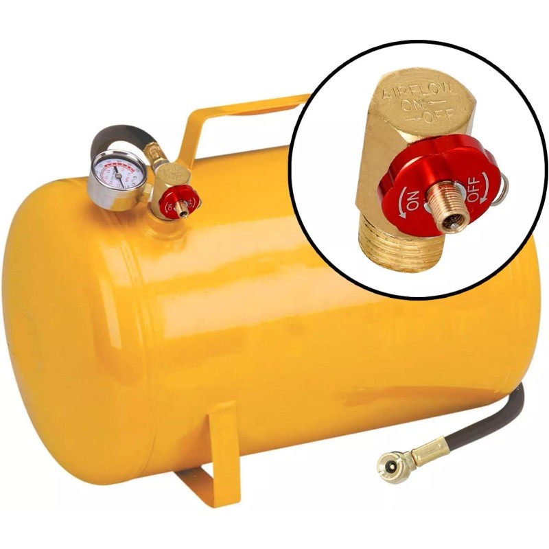 Hromee Air Tank Replacement Manifold Tool Brass With Pressure Gauge