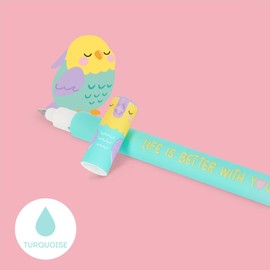 Legami - Valentine's Day Erasable Pen Set 2026, Erasable Set, Better Togheter, Pens with Thermosensitive Erasable Ink, Turquoise, Orange, Erases Without Consuming the Sheet