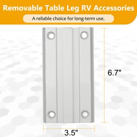 Virego Removable RV Table Leg Accessories, Aluminum Alloy Table Leg Bracket, RV Accessories for Caravan Motorhome Yachts (Note: Only Applicable to Basic Table Leg, Not Suitable for Upgraded Table Leg)