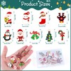 Kiiwah 9-Piece Christmas Brooch Set, Metal Brooch Jewellery Cartoon Cute