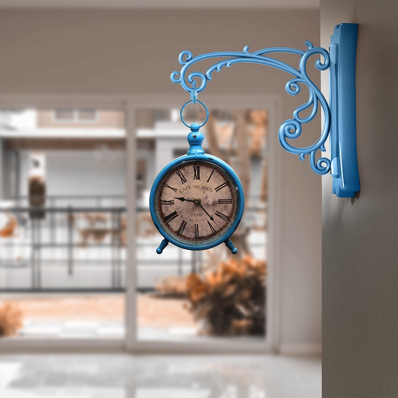 Belle Vous Table Clock Vintage Quiet - 23 x 15