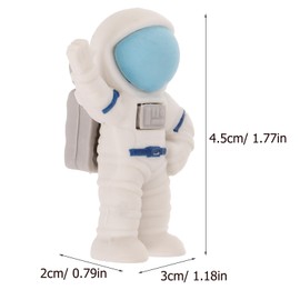 NUOBESTY 24Pcs Cartoon Spaceman Erasers Mini Cute Space Erasers Miniature Spacemen Erasers 3D Spacemen Pencil Erasers Space Themed Pencil Erasers for Party Favors Goodie Bag Stuffers
