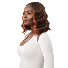 Outre Lace Front Deluxe Wig HD Transparent Deeper Hand Tied Edges SILVANA (2 Dark Brown)