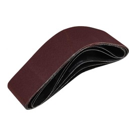 The Lord of the Tools 5x 100x915mm 60 Grit Sanding Belts Aluminum Oxide Abrasive Sandpaper Belt Fit For Belt Sander & Grinder Polishing Wood Metal Plastic Fiberglass