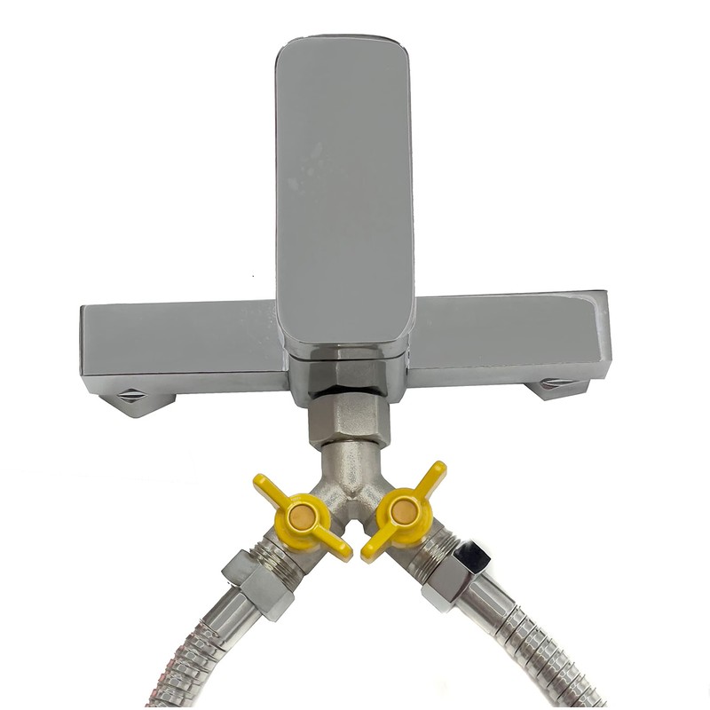 Soytich 3-way Y-splitter with 2 shut-off ball valves, for connecting