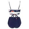 RXRXCOCO Women's Wrap Push Up Bikini Top with Tummy Control