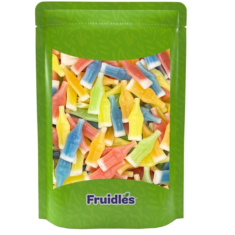 Fruidles Original Wax Bottles Candy Drinks, Liquid Filled Mini Drinks,
