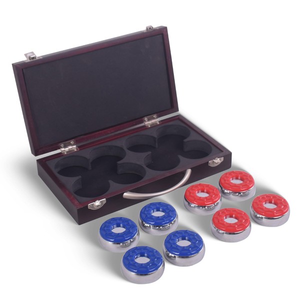Hathaway Shuffleboard Pucks Set of 8 – Regulation Sized Shuffleboard