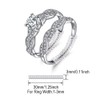 JewelryPalace White Gold Plated 925 Sterling Silver Promise Rings for