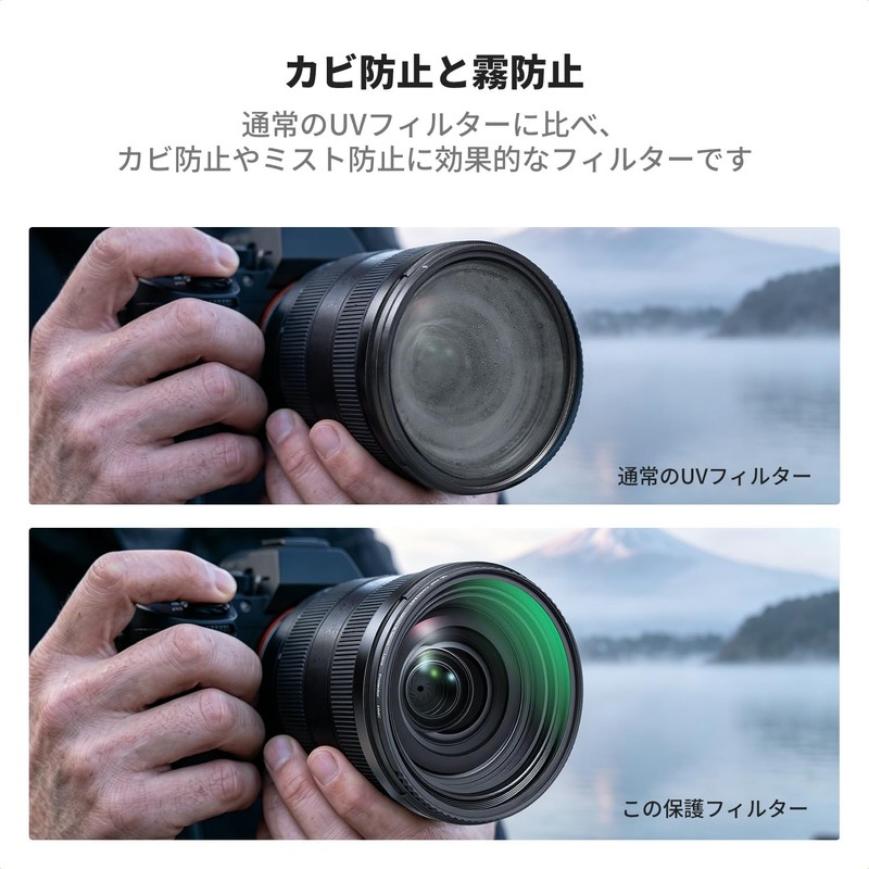 K&F CONCEPT 55mm Lens Protection Filter Lens Filter Protector for