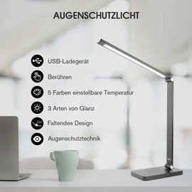 Bonsery Bonsery Nachttischlampe 2er Set, Led Nachttischlampe Touch Dimmbar mit Fernbedienung, Tischlampe Kabellos mit RGB Farbwechsel, Nachtlampe Rund mit Timer & Memory fr Wohnzimmer Kinderzimmer Geschenk