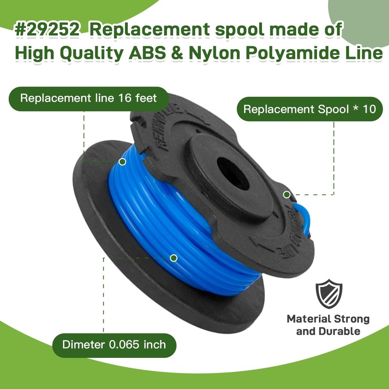 29252 29092 Spool Compatible with Greenworks 21332 21342 24V 40V