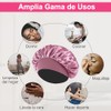 6 Piezas Gorro de Seda para Dormir Ajustable, Capó Gorro