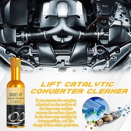 Boost UP Catalytic Converter Cleaner, Applicable to Fuel and Exhaust System Pipe Carbon Removal Cleaners, Fuel System Treatment Oil Additive for Gas and Diesel Car (2PCS)