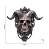 Horned God Skeleton Hanging Door Knocker Wall Hanging Plaque for