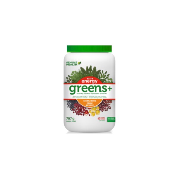 Genuine Health Greens+ Extra Energy (Orange) - 797g