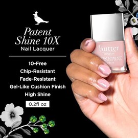 Patent Shine 10X Nail Lacquer - Piece Of Cake by Butter London for Women - 0.2 oz Nail Polish