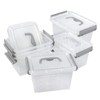 Farmoon 3.5 Quart Clear Storage Bin, Small Plastic Stackable Box/Cotainer