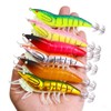 FOLANDO 12cm Fishing Lures Squid Octopus Shrimp Baits, Fishing Lure