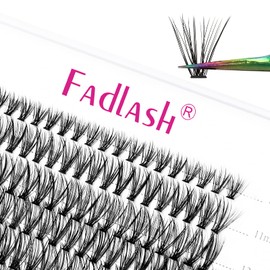 Cluster Lashes 30D DIY Eyelash Extension D Curl Individual Lashes Cluster Faux Black 120pcs Lash Clusters Pre Made Volume Lashes Professional Makeup (30D-0.07-D, 11mm)