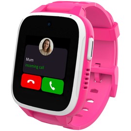 XPLORA XGO 3 Waterproof Phone Watch for Children (with SIM Card) - 4G, Calls, Messages, School Mode, SOS Function, GPS, Camera, Pedometer - Includes Free Tariff Agreement for 3 Months (Pink)